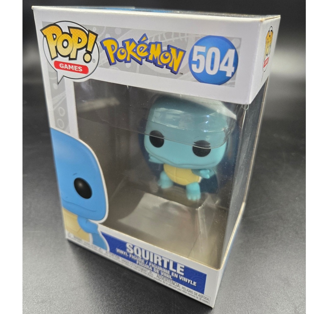 Funko Pop Games Pokemon Squirtle 504 Vinyl Figure Blue Water Type Collectible